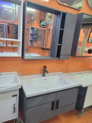 Cabinet 80cm Floating Vanity Mirror Ensemble