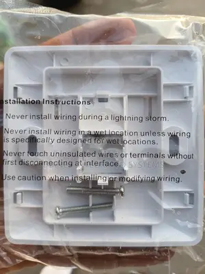 Systemax Commscope Single Way Network Wall Face Plate