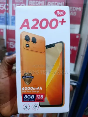 New Itel A200+ 128 GB Black