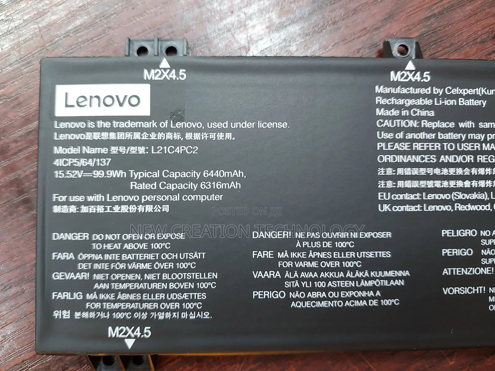 Lenovo L21c4pc2 Laptop Battery