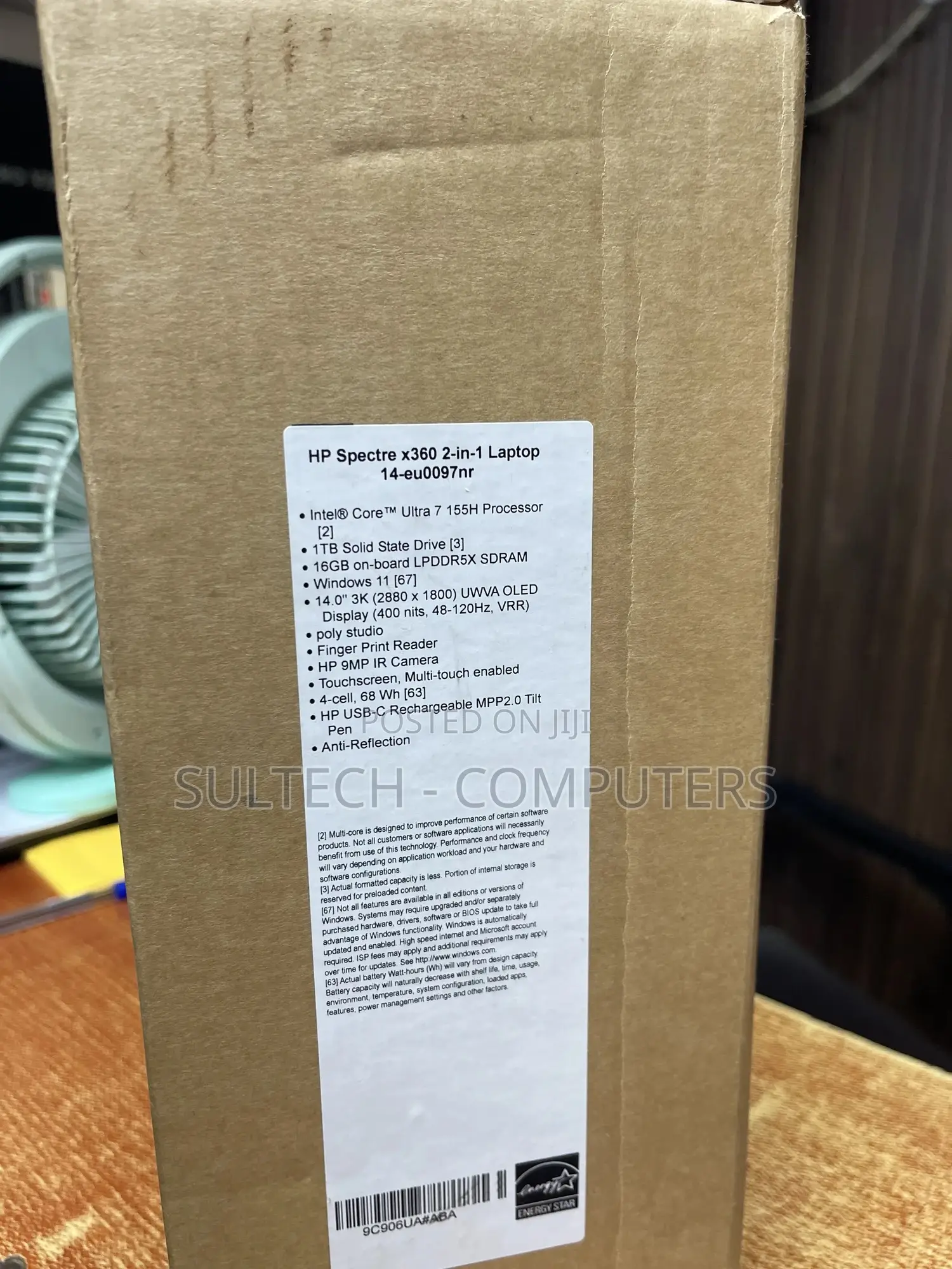 New Laptop HP Spectre X360 16GB Intel SSD 1T