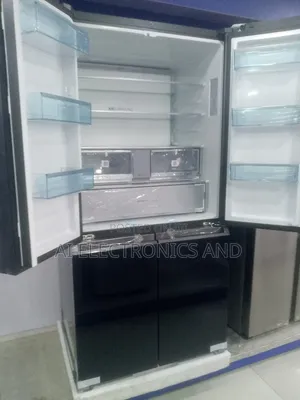 Haier Thermocool Smart Refrigerator With Ice Crush and Mirror Face.