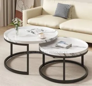 White Wooden Top Centre Table