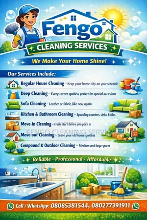 Deep Cleaning Service Available at Fengo Cleaning Services