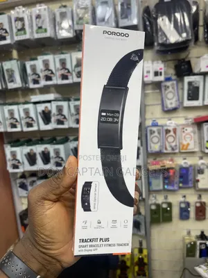 Porodo Trackfit Plus Smart Bracelet Fitness Tracker With Display App