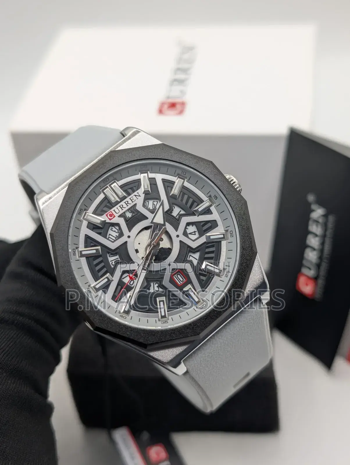 Curren Flat Rubber Watch