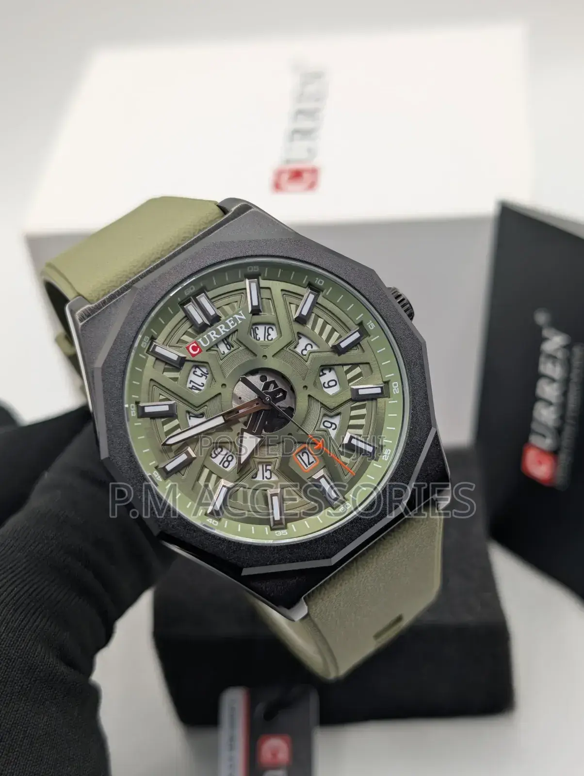 Curren Flat Rubber Watch