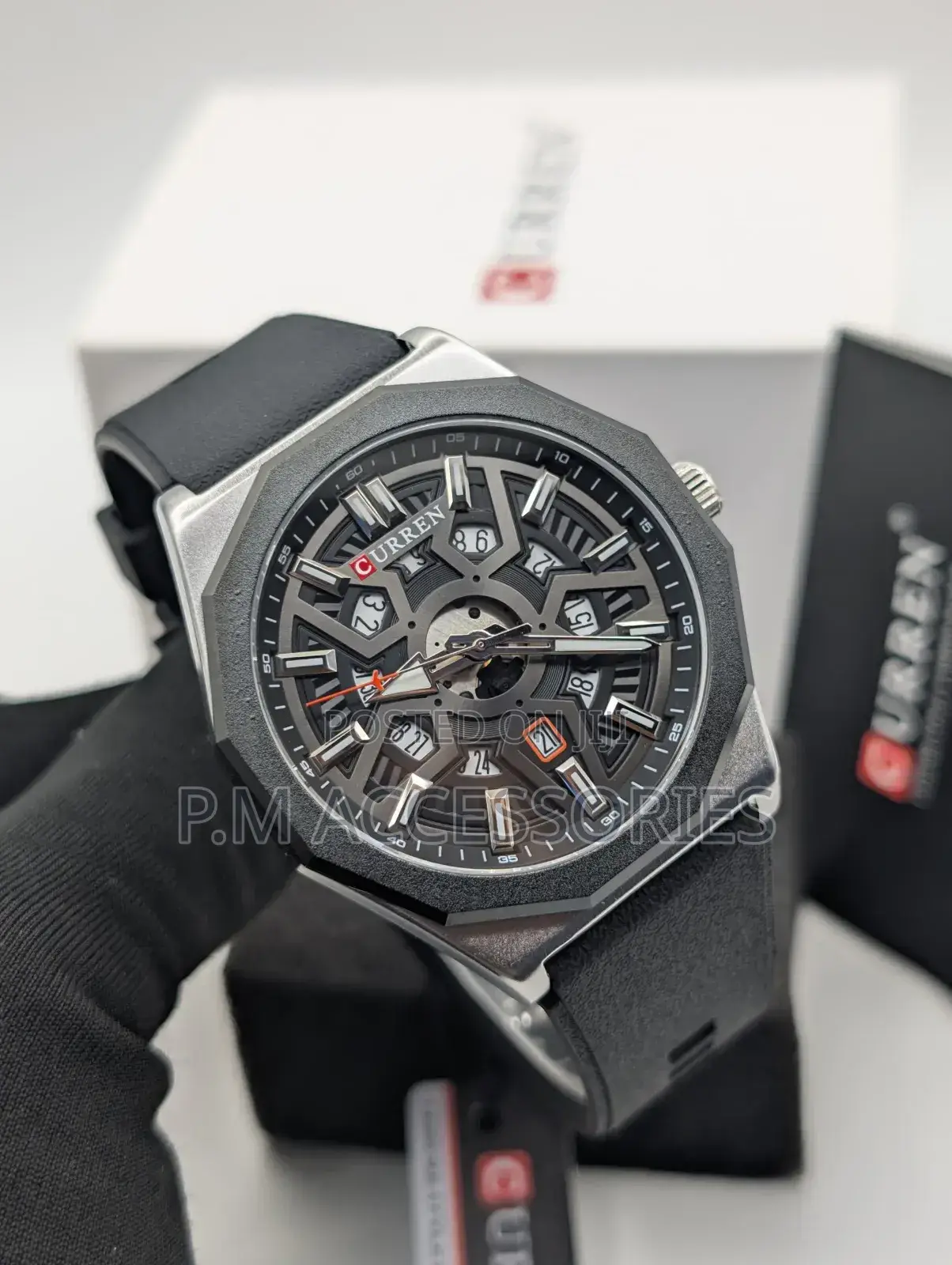 Curren Flat Rubber Watch