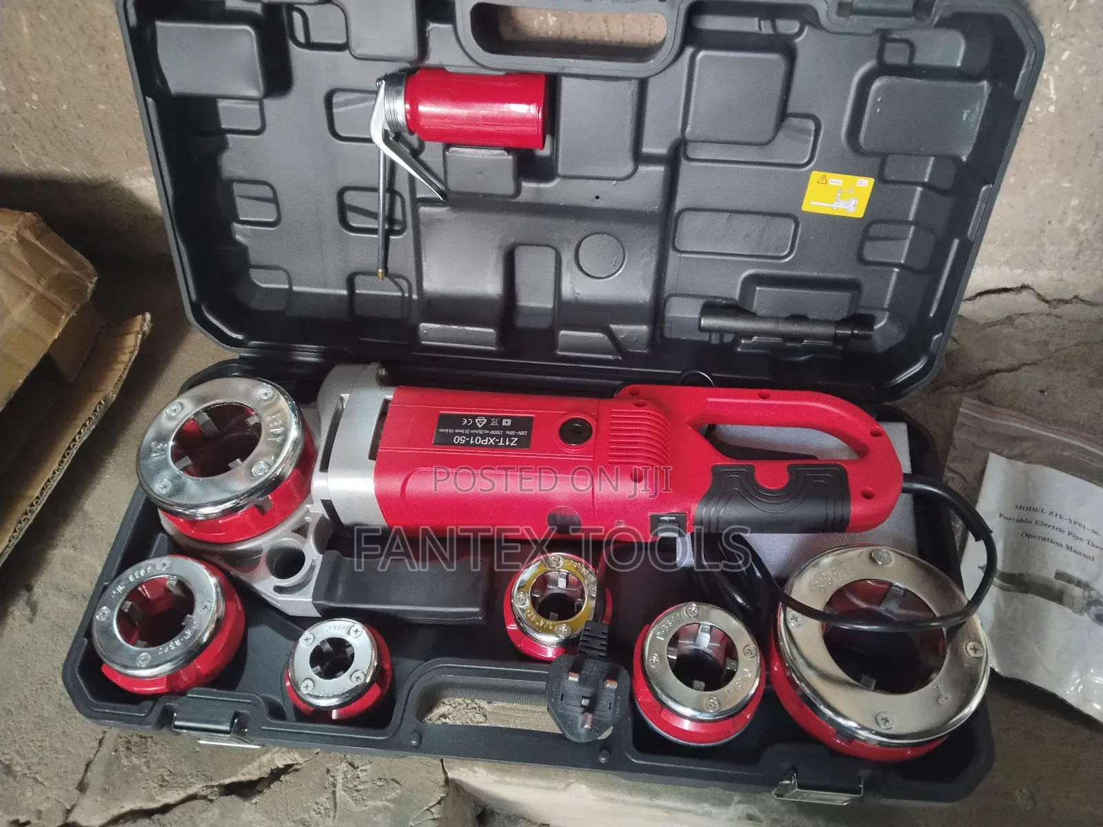 Electric Pipe Thread Machine.