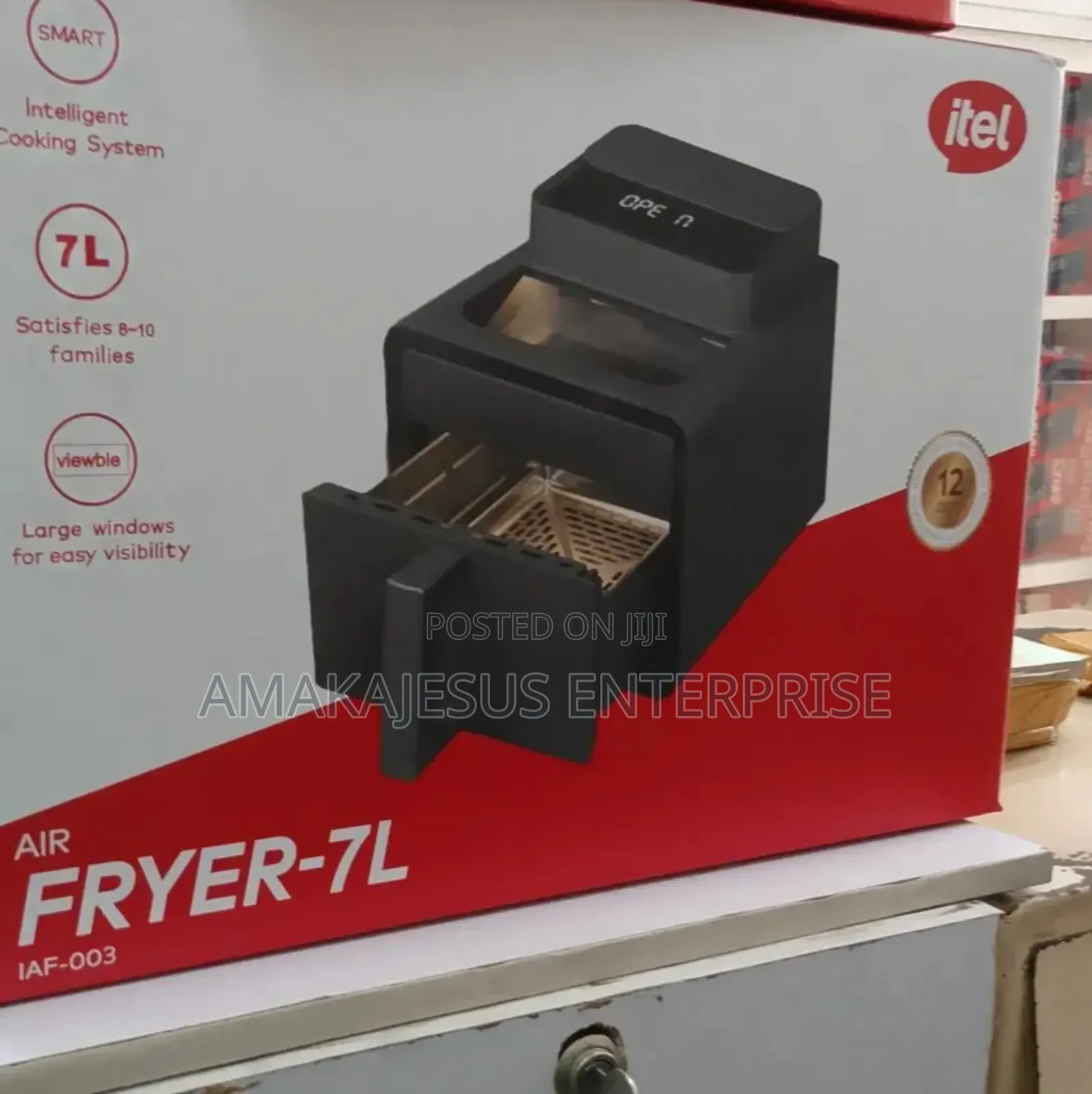 Itel 7l Multi-Functional Smart Viewable Digital Air Fryer - Iaf-003