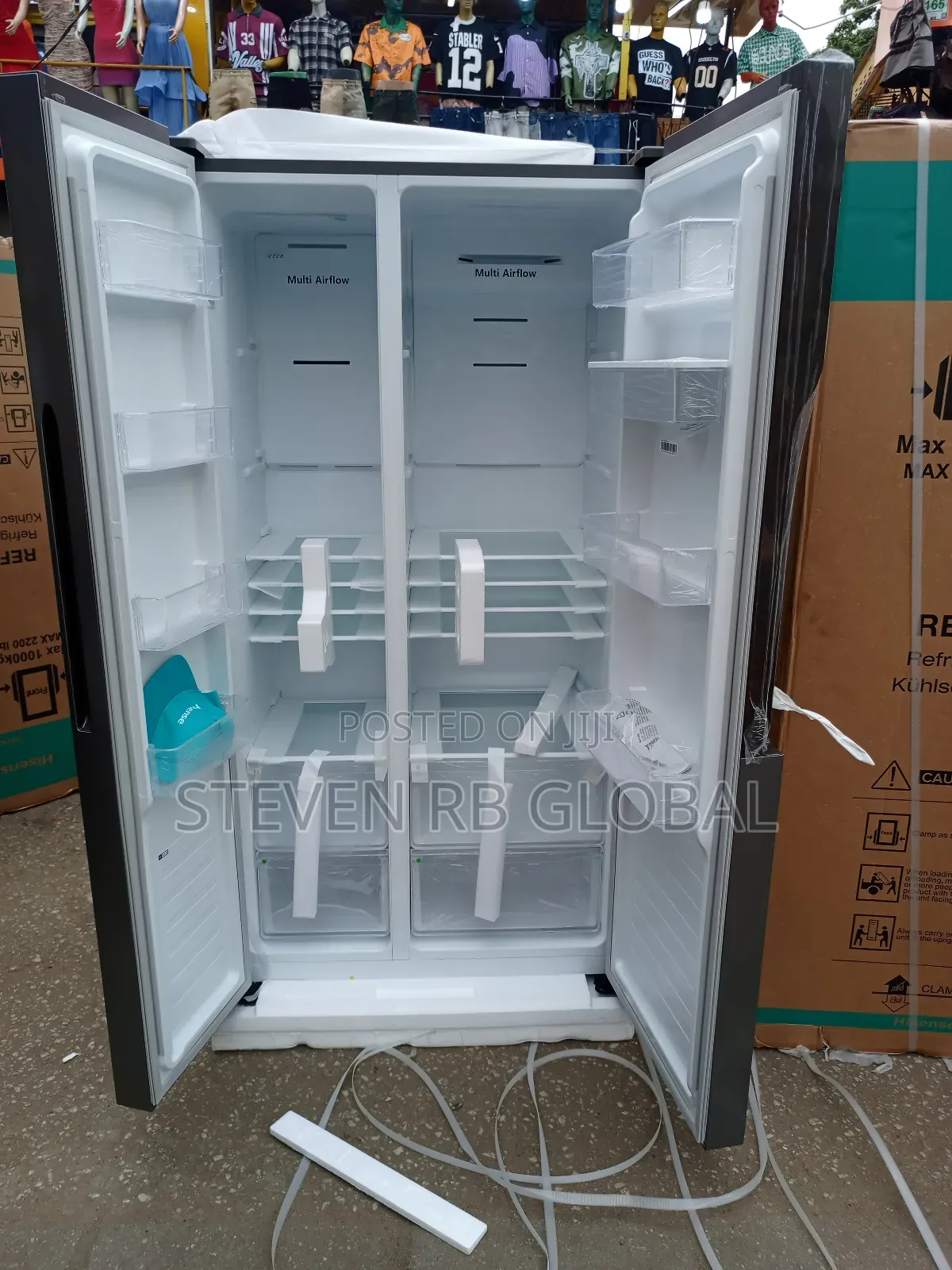 Hisense 516l Side-by-Side Refrigerator With Water Dispenser | 67ws