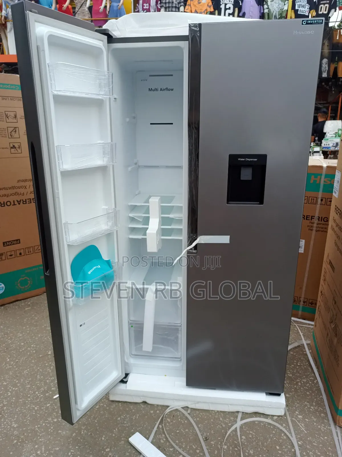 Hisense 516l Side-by-Side Refrigerator With Water Dispenser | 67ws