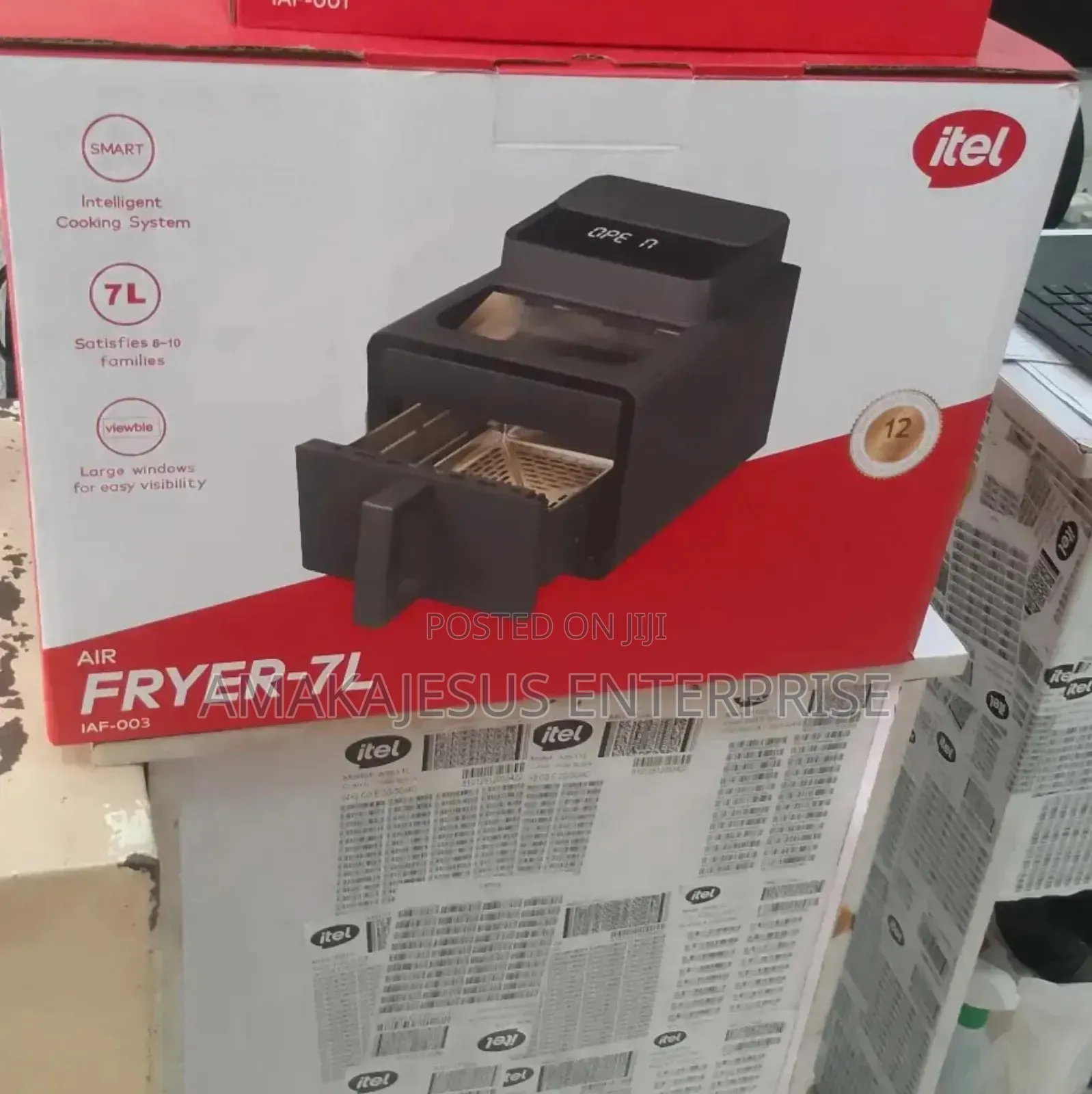 Itel 7l Multi-Functional Smart Viewable Digital Air Fryer - Iaf-003