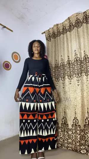 100% Cotton Ankara Palazzo Trouser