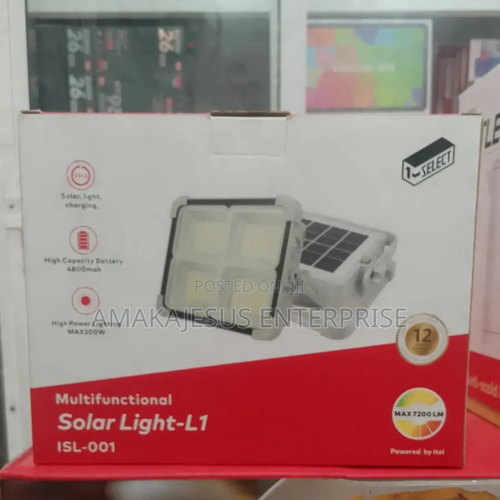 Itel Isl-001 Solar Light L2 4,800mah