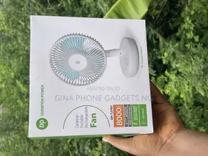 Dp Rechargeable Rotating Foldable Fan With 8000 Mah Battery Capacity