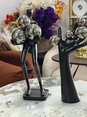 Silver Ball Combo Hand and Lady Decoration