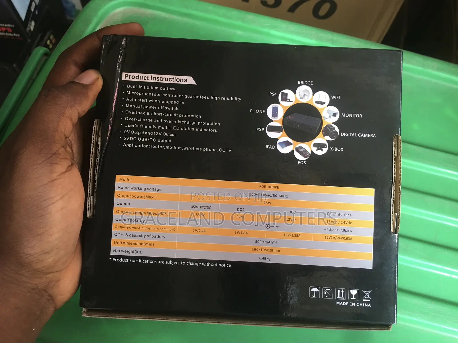 Kvron 10,400mah Mini Dc Ups Router Powerbank