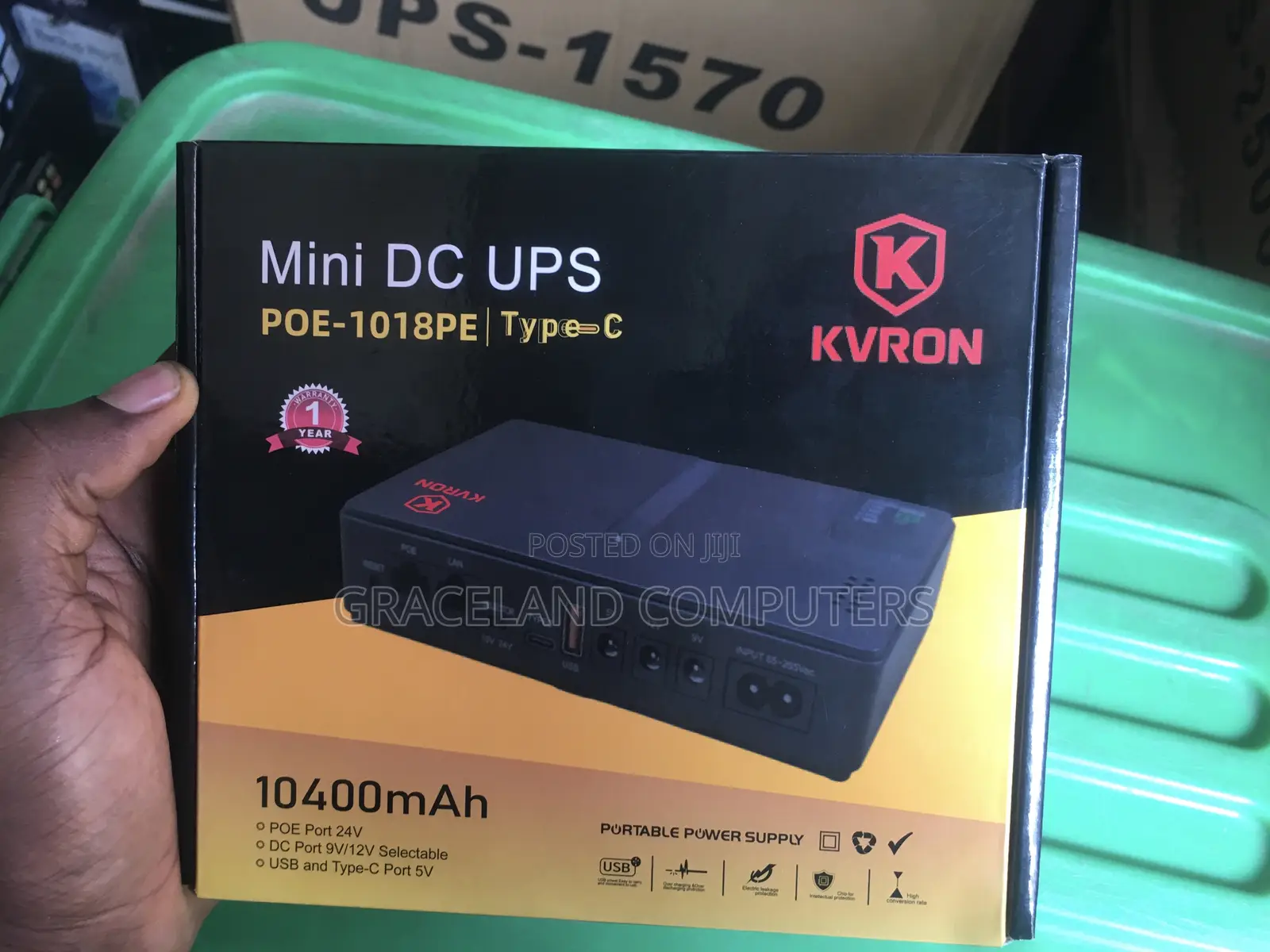 Kvron 10,400mah Mini Dc Ups Router Powerbank