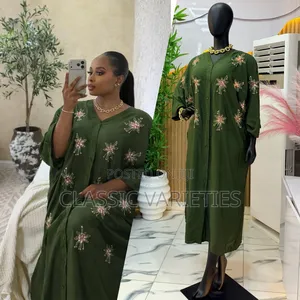 Turkey Sequins Embroidered Bubu Dress