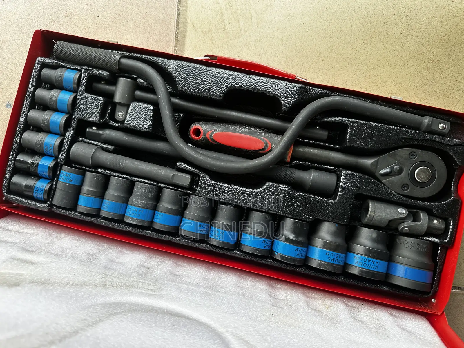 Heavy Duty Socket Set Black 1/2”