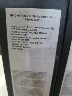 New Laptop HP OmniBook X Flip 14" 16GB Intel Core 7 SSD 1T