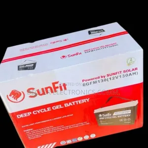 Sunfit Deep Cycle Gel Battery 12v, 130 Amps