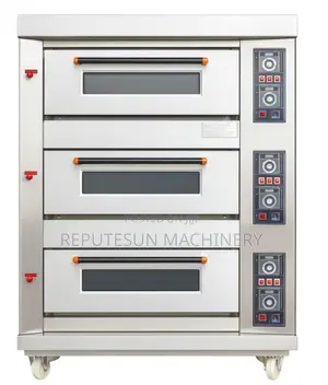 3 Deck 6 Trays Gas Oven