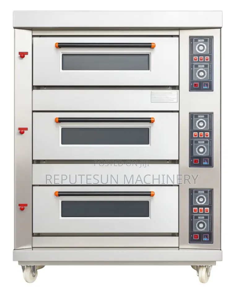 3 Deck 6 Trays Gas Oven