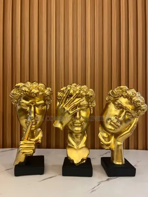 Big Hear Gold Figurine