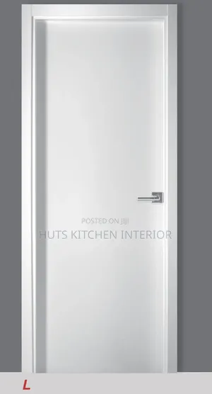 HDF Doors With Profile Trim Available in White and Brown for Sale.