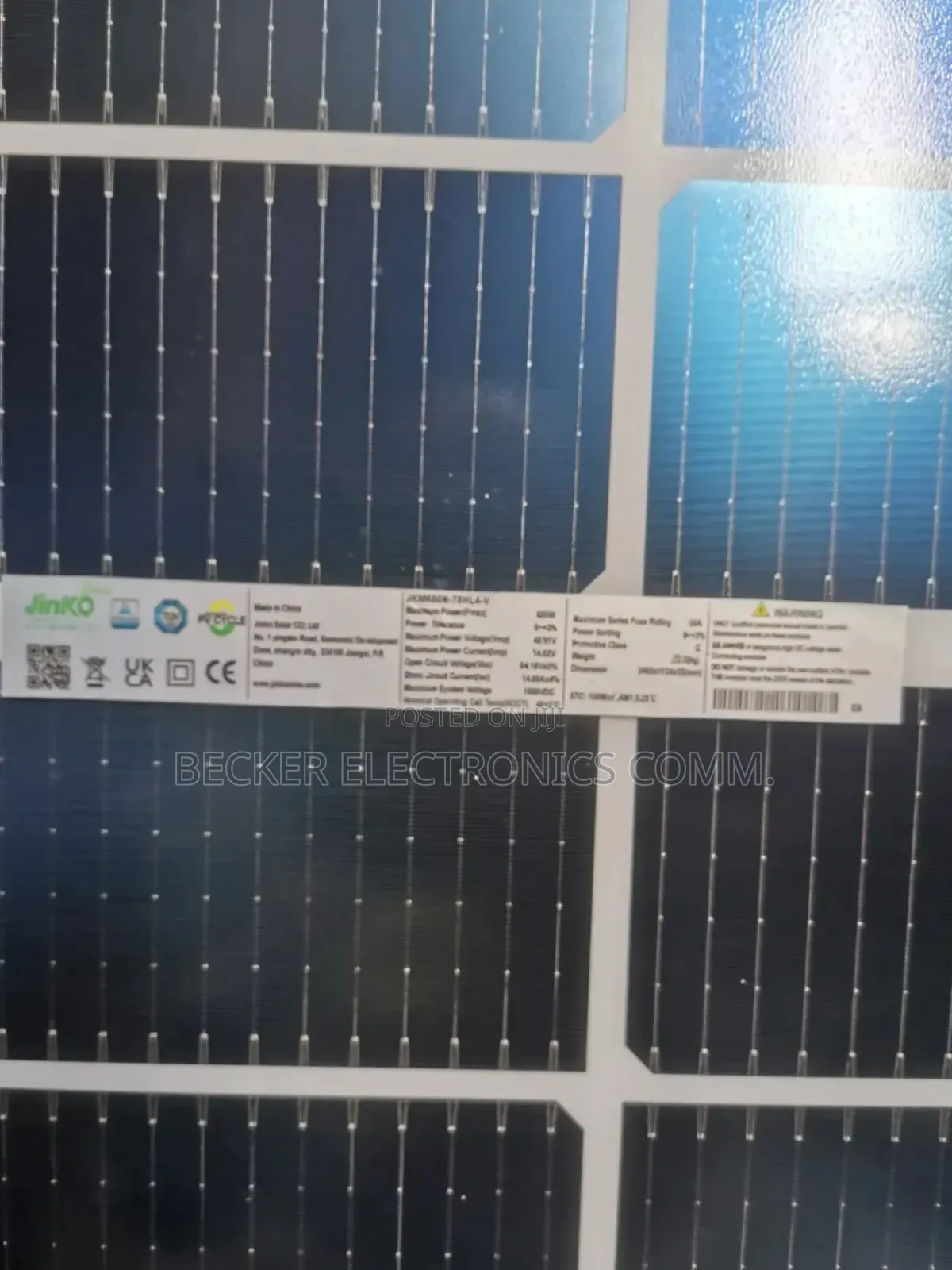 570watts Jinko High Wattage Panel