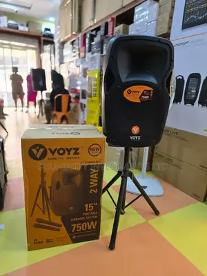 Voyz Rechargeable Portable 15" Portable Karaoke System.
