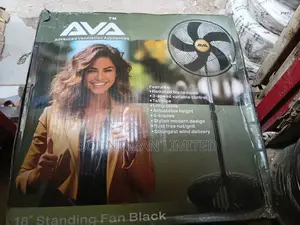 Ava 18" Standing Fan Black
