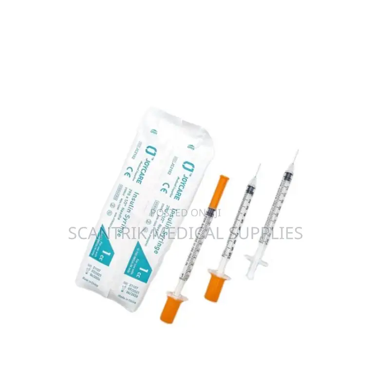 Insulin Syringe With Protective Needle Cap