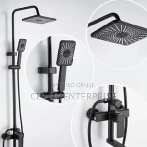 Original Square Black Shower Mixer