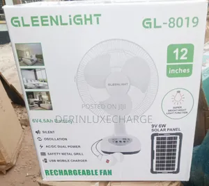 Solar Rechargeable Fan