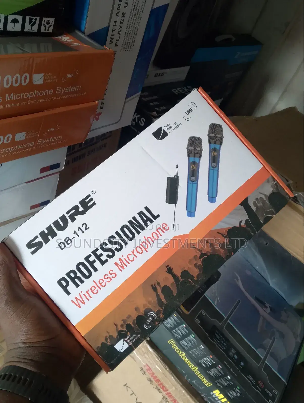 Shure Universal Double Handheld Wireless Microphone.