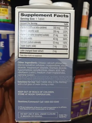 Ocuvite Eye Vitamin and Mineral Lutein + Antioxidants X 120 Tablets