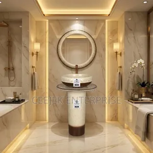 Luxuxry Standing Basin With Mirrow