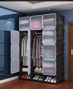 3 Partition Plastic Wardrobe L