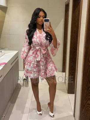 Flora Printed Flare Dress–Elegant Stylish Women’S Casual, Party Outfit