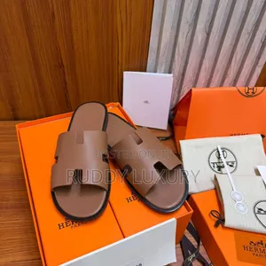 Premium Leather Slide Sandals
