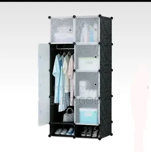 2 Partition Plastic Wardrobe