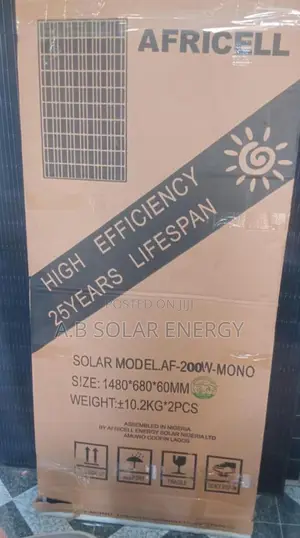200watts Africell Mono Solar Panels
