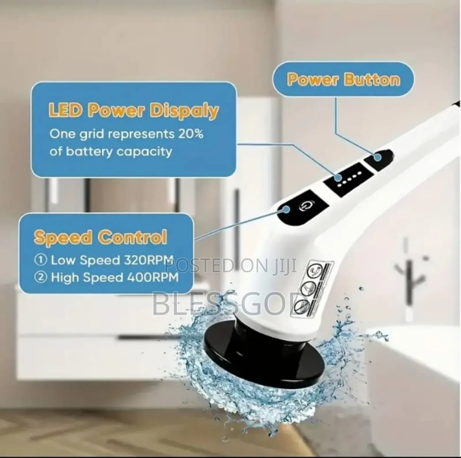 9 in 1 Electric Spin Scrubber