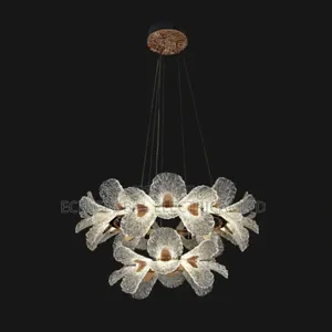 Petal Bloom Modern Floral Ring Luxury Chandelier