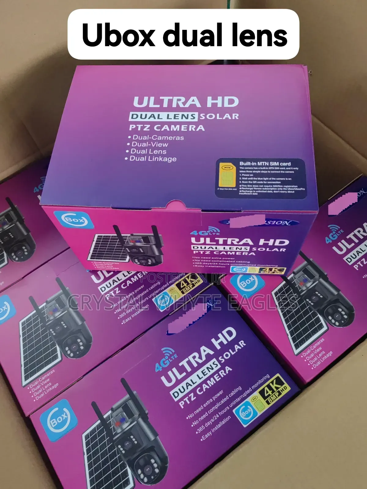 Ubox Dual Lens 4g Solar PTZ Camera