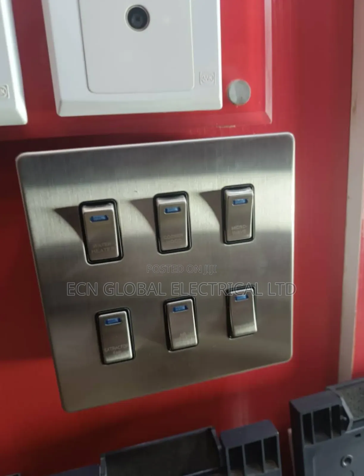 Bespoke 6 Gang Gridswitch Kitchen Switch Panel