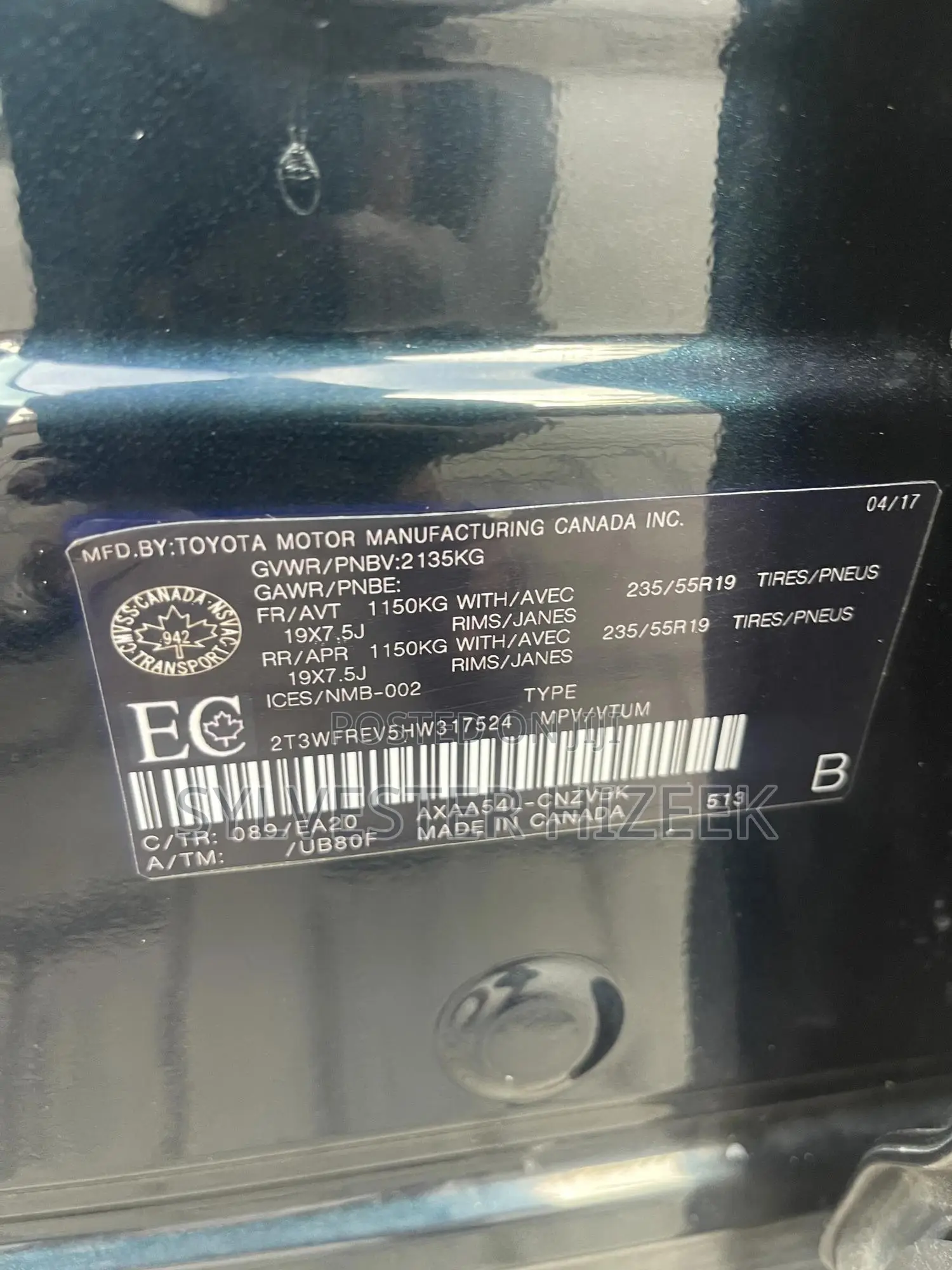 Toyota RAV4 2017 Green